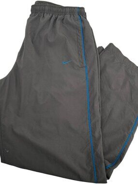 VTG y2k Mens Grey Nike Swoosh Wide Leg Baggy